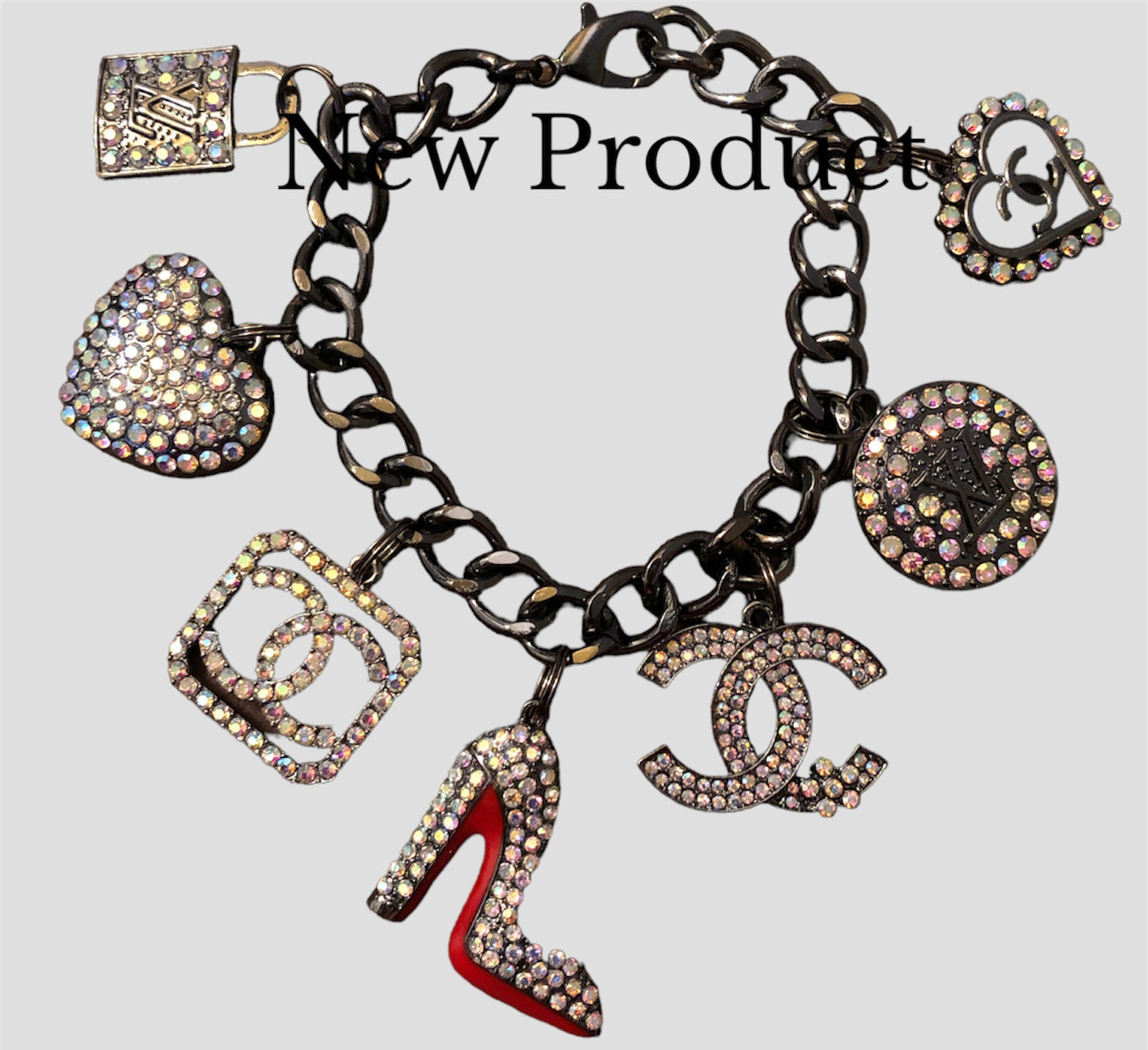 Custom Made Dazzling Heels Charm Bracelet 🔥