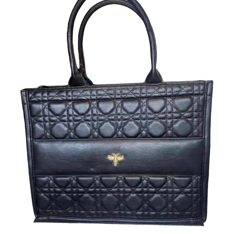 Too Bee Black Tote Bag