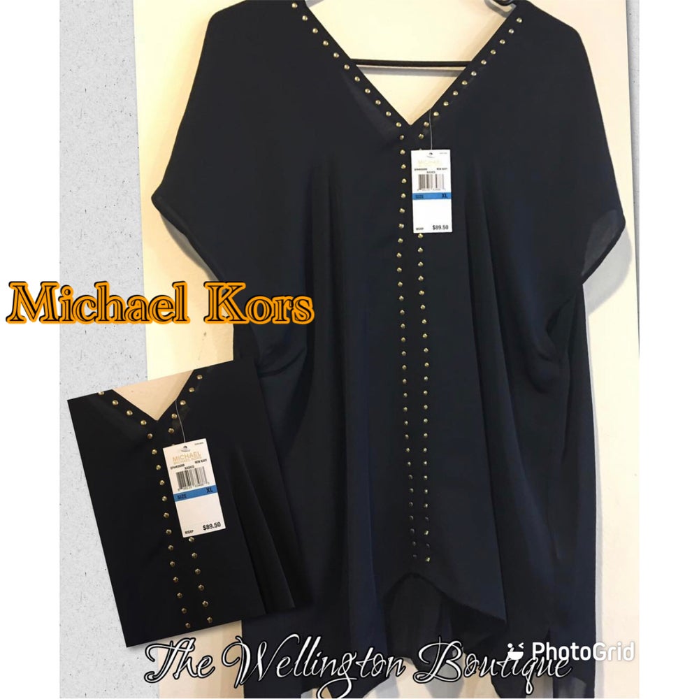 Michael Kors XL Blouse Brand New! (missing one stud, not noticeable)