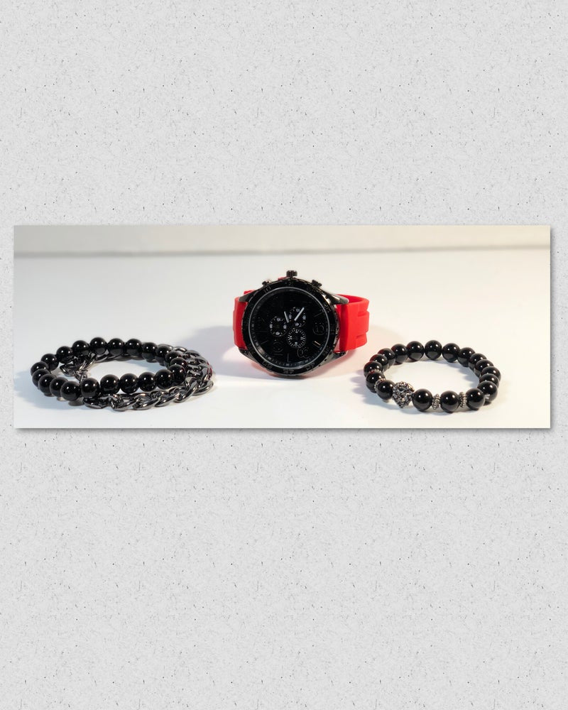 Mr. Mention Watch & Bracelet Set