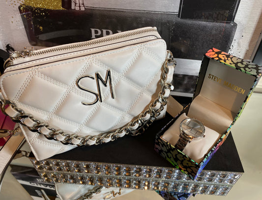 White Steve Madden Bag 47886